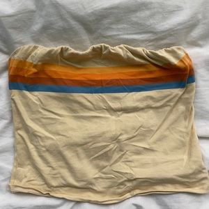 Retro Print Tube Top